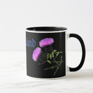 Caneca Escócia, o cardo é a flor nacional