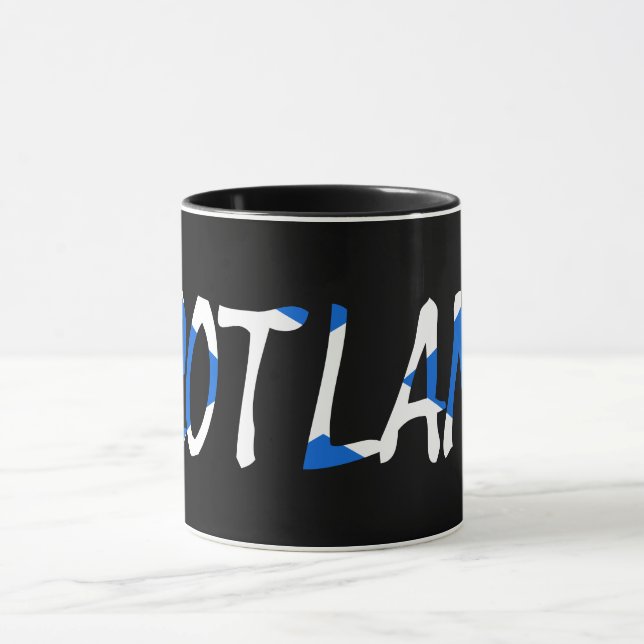 Caneca Escócia sobreposta ao mugcnt da Scottish Flag (Centro)