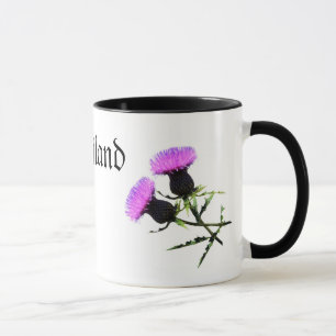 Caneca Escócia, Thistle, a flor nacional de