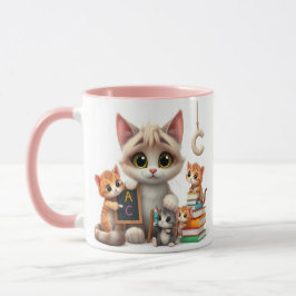 Caneca Escola Kittens Estudo Buddy Mug