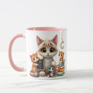 Caneca Escola Kittens Estudo Buddy Mug