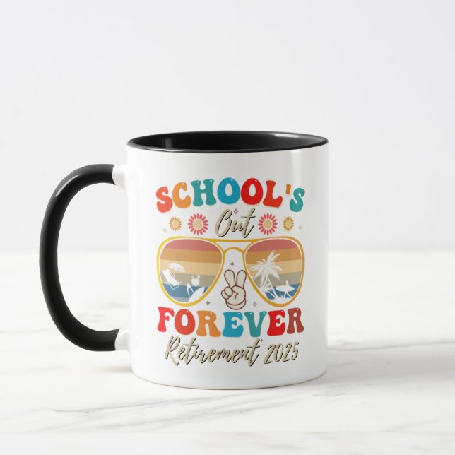 Caneca Escolas Fim para Sempre Professor Aposentado Últim (Esquerda)