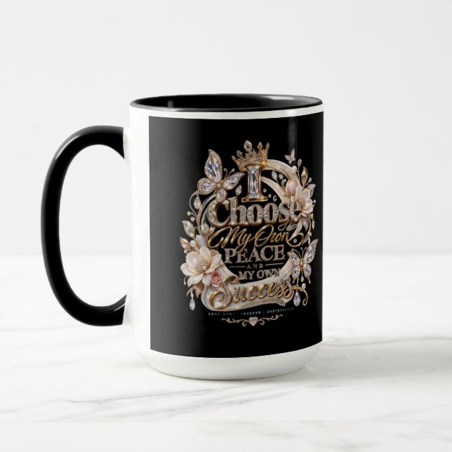 Caneca Escolha Minha Própria Paz e Sucesso (Esquerda)