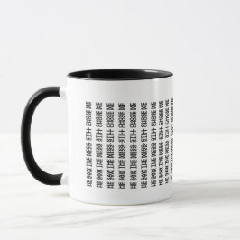 Caneca Escondido na Fé – Ele viu uma bagunça. Ainda me es