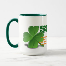 Caneca Escravo irlandês com Rua Poem.