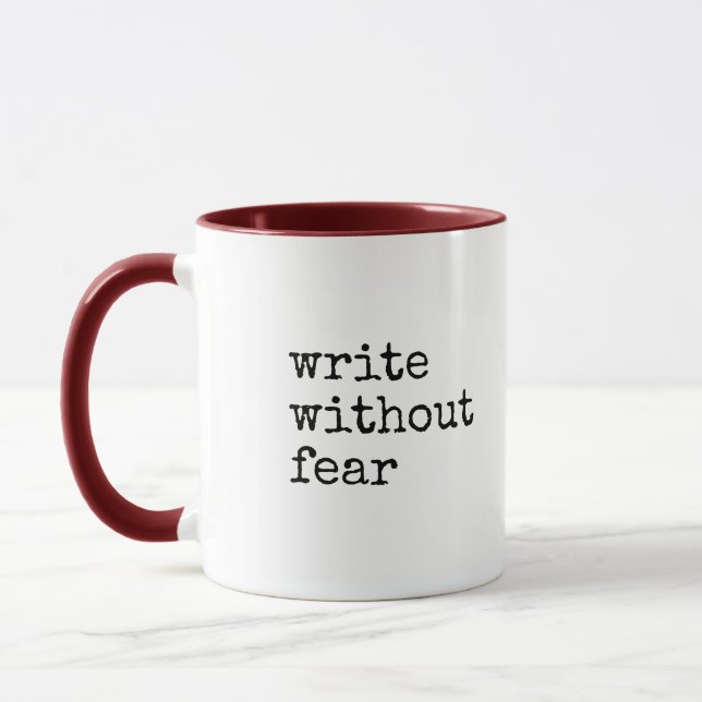 Caneca Escreva Sem Medo Edite Sem Misericórdia Escritores (Esquerda)