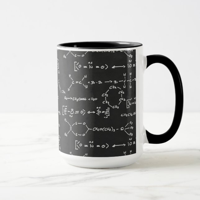 Caneca Escrita da fórmula química (Direita)