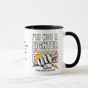 Caneca ESCRITOR NÃO É UM Autor FIGHTER NaNoWriMo