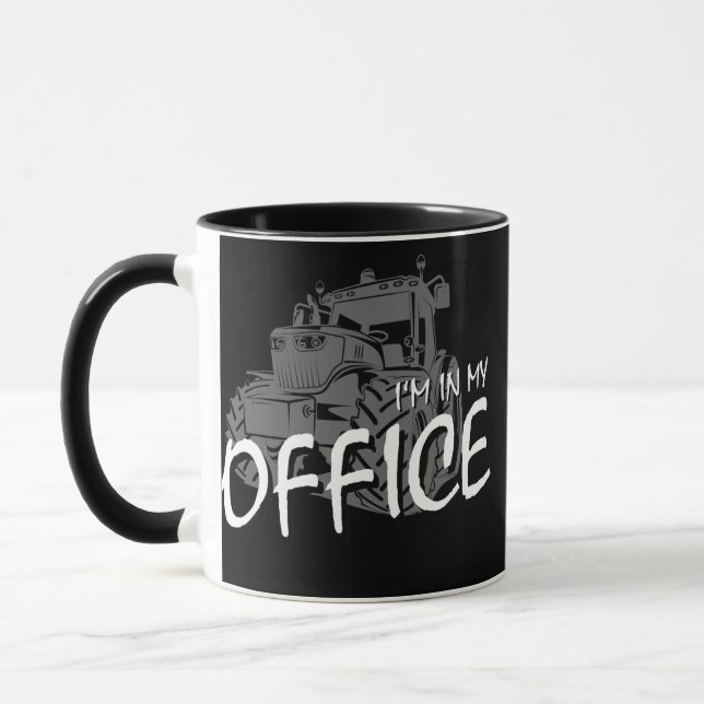 Caneca Escritório em Casa no Campo de Trator Presente do  (Esquerda)