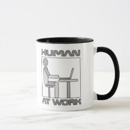 Caneca Escritório Engraçado Humans No Trabalho