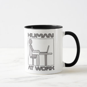 Caneca Escritório Engraçado Humans No Trabalho