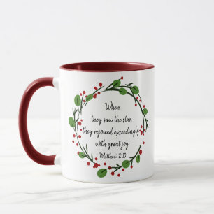 Caneca Escritura cristã de Natal