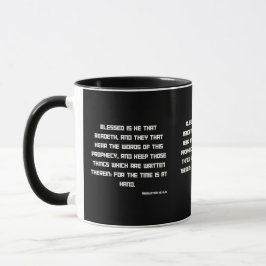 Caneca Escritura de Bíblia 1:3 KJV com dois tons