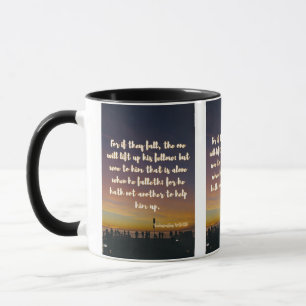 Caneca Escritura De Escritura De Bíblia Eclesiastes 4:10 