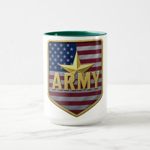Caneca Escudo da Bandeira do Exército