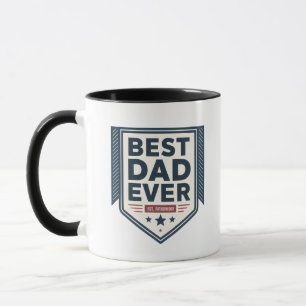 Caneca Escudo Emblemático Melhor Pai do Mundo Design