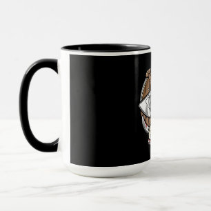 Caneca Escudo Viking - Logotipo de Desenho Animado