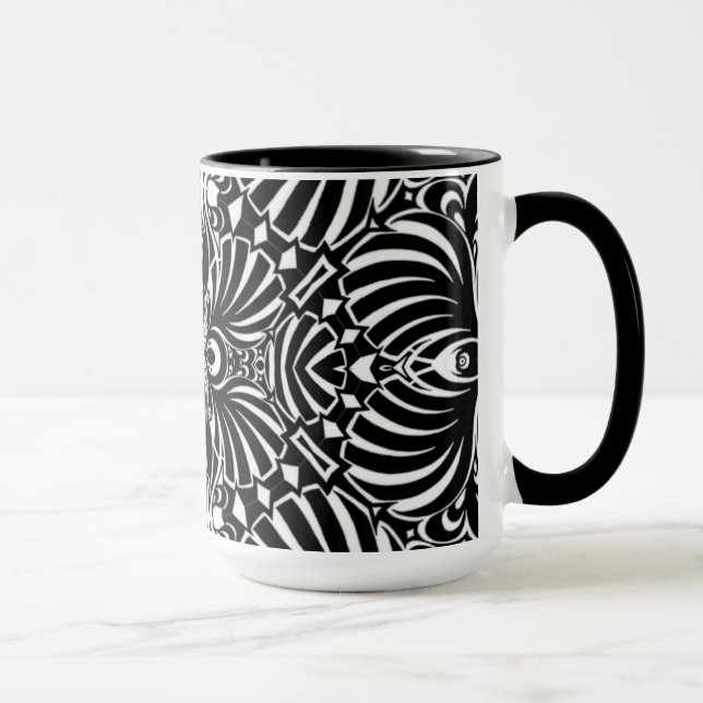 Caneca Escudos abstratos do mar (Direita)