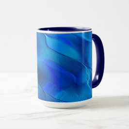 Caneca Esculpidos de metal opaco em verde e creme