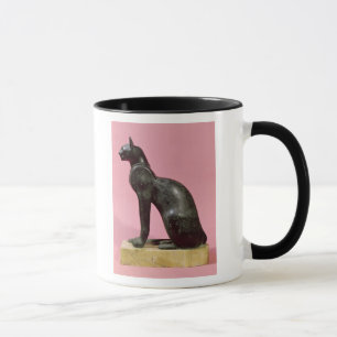 Caneca Escultura de um gato, período atrasado