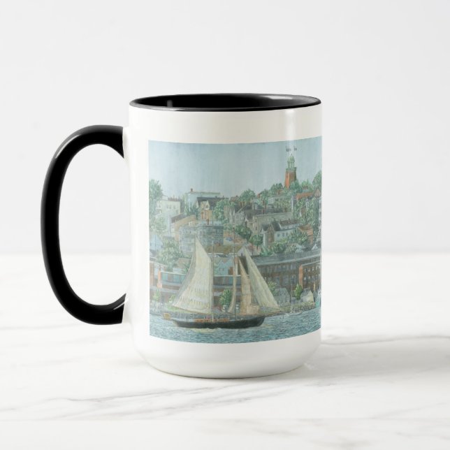 Caneca Escuna na Baía de Casco (Esquerda)