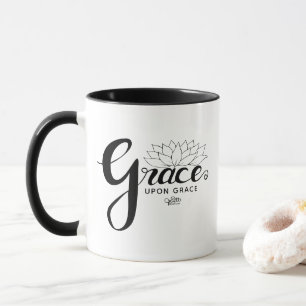 Caneca Escuro Floral do Elegante Grace Christian Faith