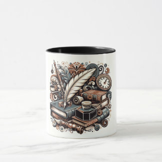 Caneca Esencia Literaria: Arte Inspirado en la Lectura