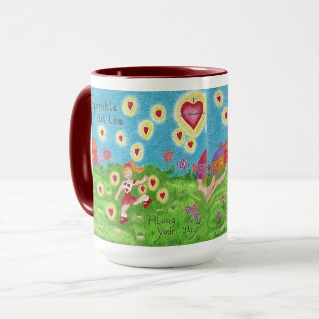 Caneca Esfregue Seu Amor Ao Seu Caminho (Frente Esquerda)