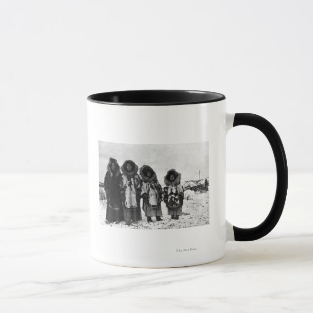 Caneca Eskimo Women In Alaska Fotografia (Direita)