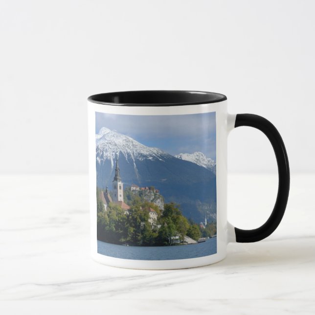 Caneca Eslovênia, Bled, Lago Bled, Ilha Bled, Bled (Direita)