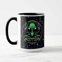 Caneca Esmagador de Botões Estelar | Alien Jogando Video