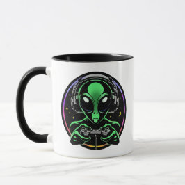 Caneca Esmagador de Botões Estelar | Alien Jogando Video