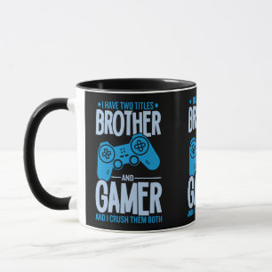 Caneca Esmagando Dois Títulos Irmão e Jogador