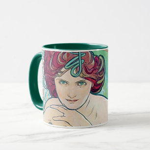 Caneca Esmeralda (Quatro Joias), Alphonse Mucha