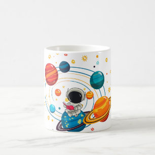 Caneca Espacial Fofa Caneca de Café do Planeta K