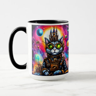 Caneca Espaço de Steampunk Cat I