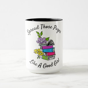 Caneca espalhar essas páginas como uma boa menina