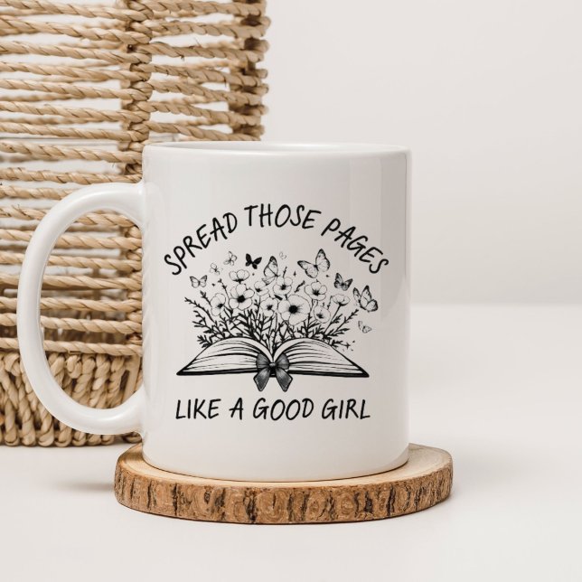 Caneca Espalhe Essas Páginas Como Uma Boa Garota (Criador carregado)