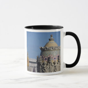 Caneca Espanha, Catalunha, Barcelona. Telhado de Barcelon