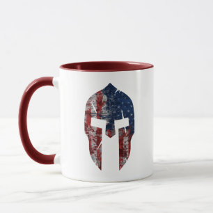 Caneca Espartano americano do estilo do grunhido