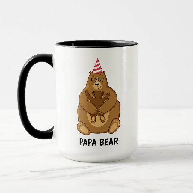 Caneca Especial Dia dos Pais Urso Papa Bonito (Esquerda)