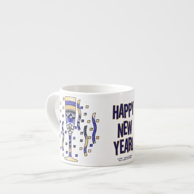 Caneca Especial para Brinde de Ano Novo (Frente Esquerda)