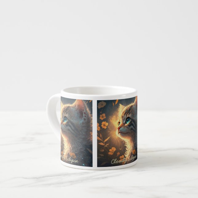 Caneca Especialidade Gatinho Aura Ensolarada (Frente Esquerda)