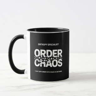 Caneca Especialista em Entropia Ordem no Caos Pun Física