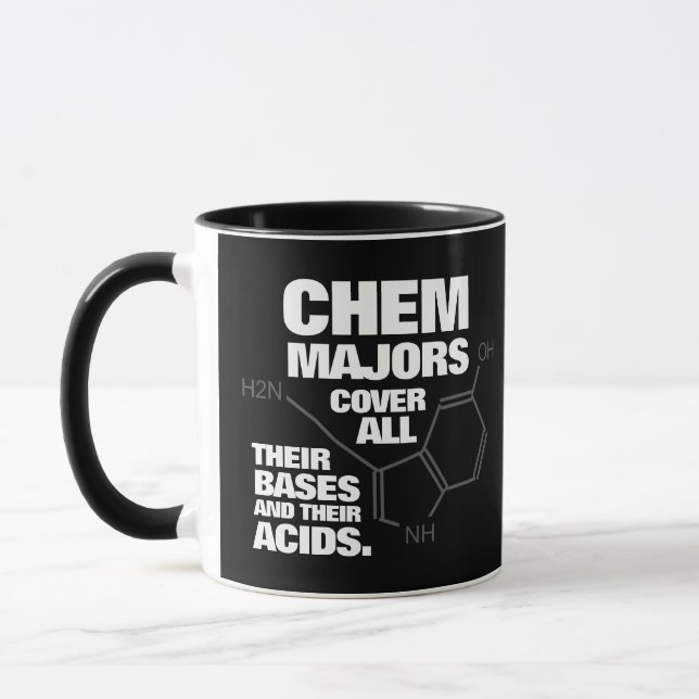 Caneca Especialistas Em Química Engraçados Cobrir Seus Ba (Esquerda)