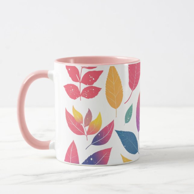 Caneca Espectro de Folhas da Natureza (Esquerda)