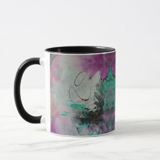 Caneca Espelho Caleidoscópio Abstrato