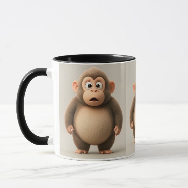 Caneca "Espera, O Quê?" Monkey Mug (Esquerda)