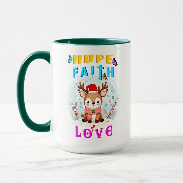 Caneca Esperança Fé Amor (Esquerda)