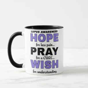 Caneca Esperança Reza Deseja...Lúpus